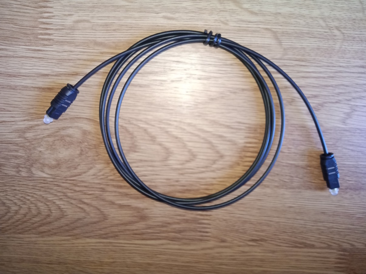 Toslink audio fiber optic patch cord